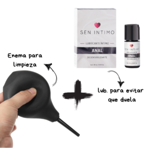 combo lubricante anal+enema